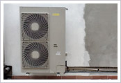 impianto a pompa di calore aria-acqua Rotex installato a Terni
